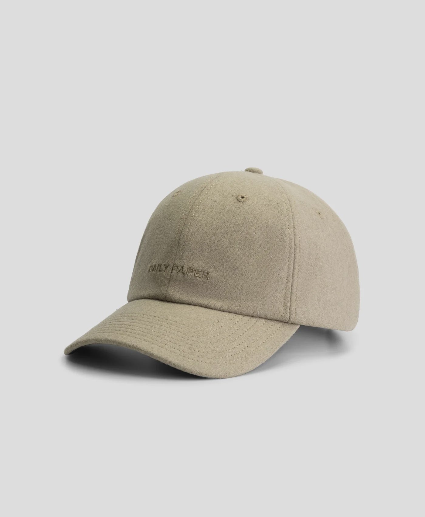 Logo Wool Cap Pelican Beige