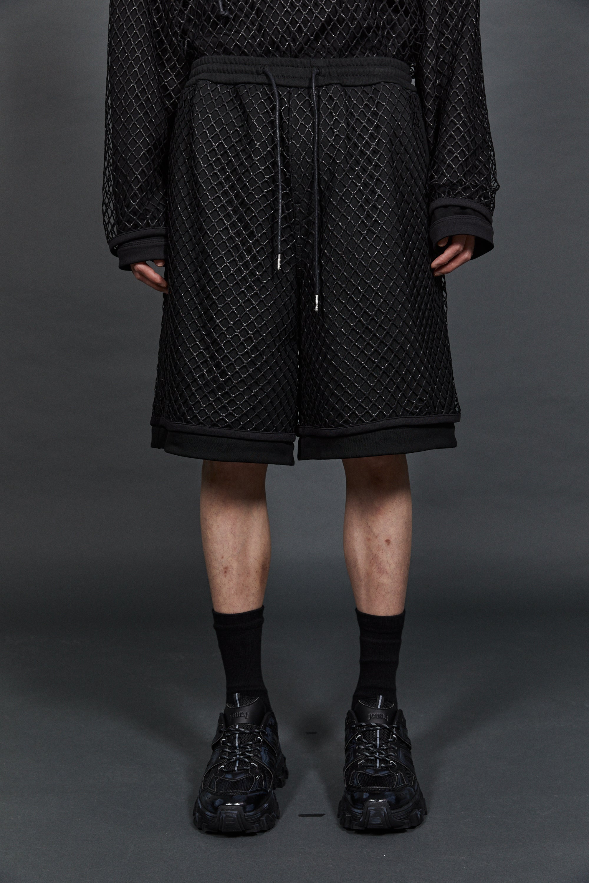 Synthetic Trainer Shoes Black