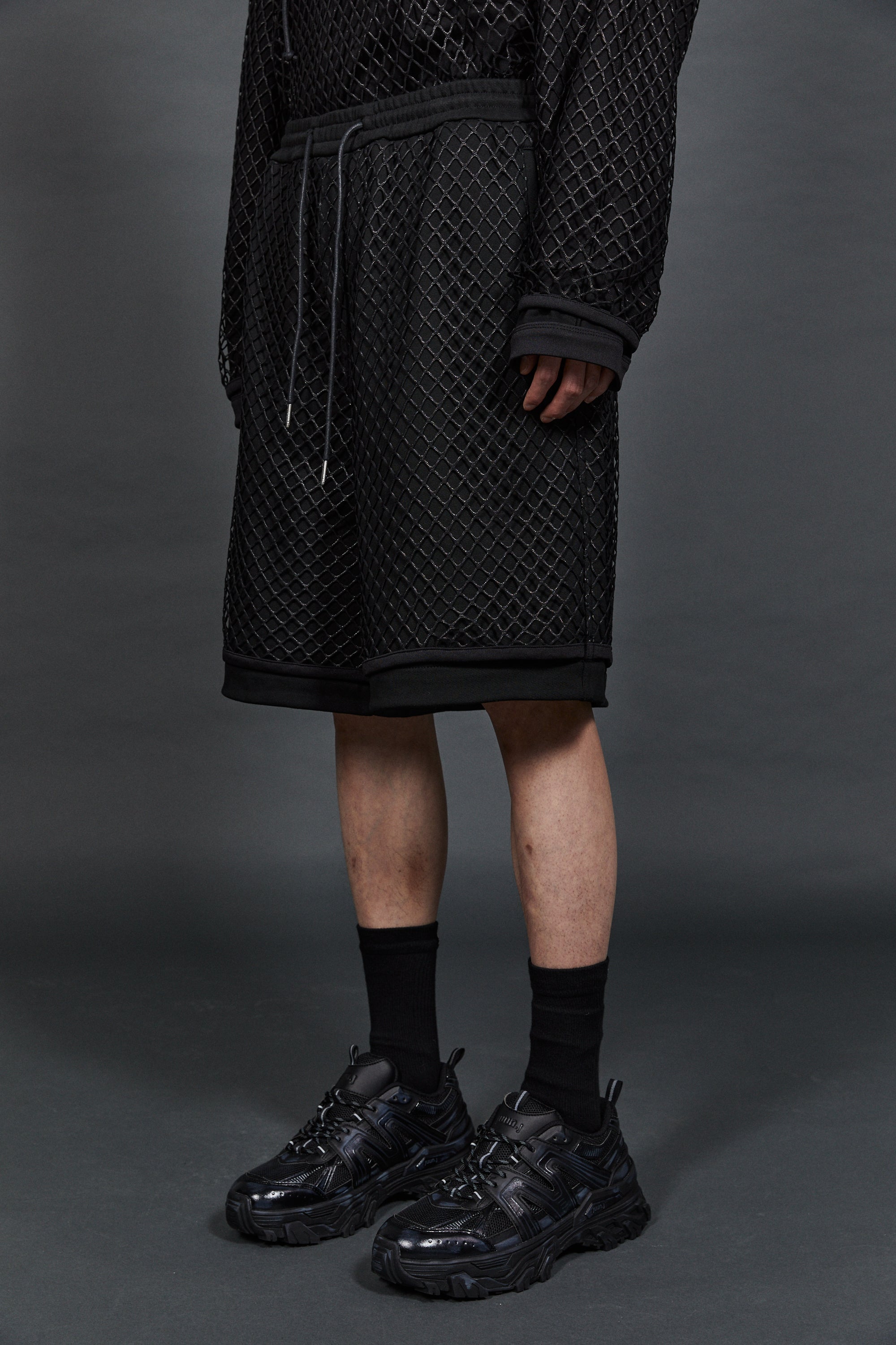 Synthetic Trainer Shoes Black