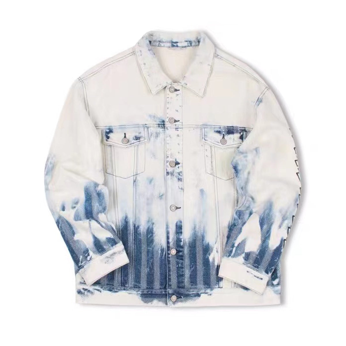 DENIM JACKET TIE DYE BLUE