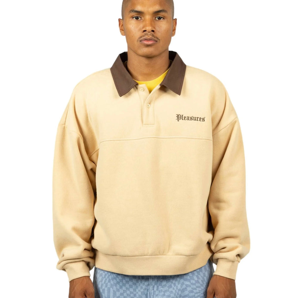 TWEAK POLO SWEATSHIRT TAN