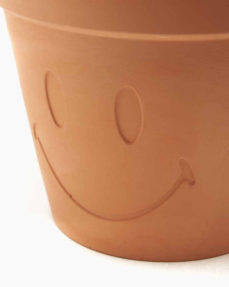 Smiley Terra Cotta Planter