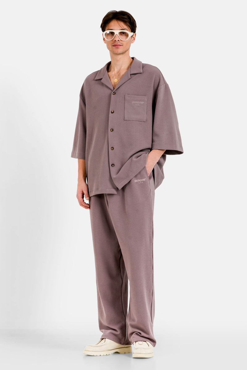 Pants Resort Crepe Fabric 12748 Brow