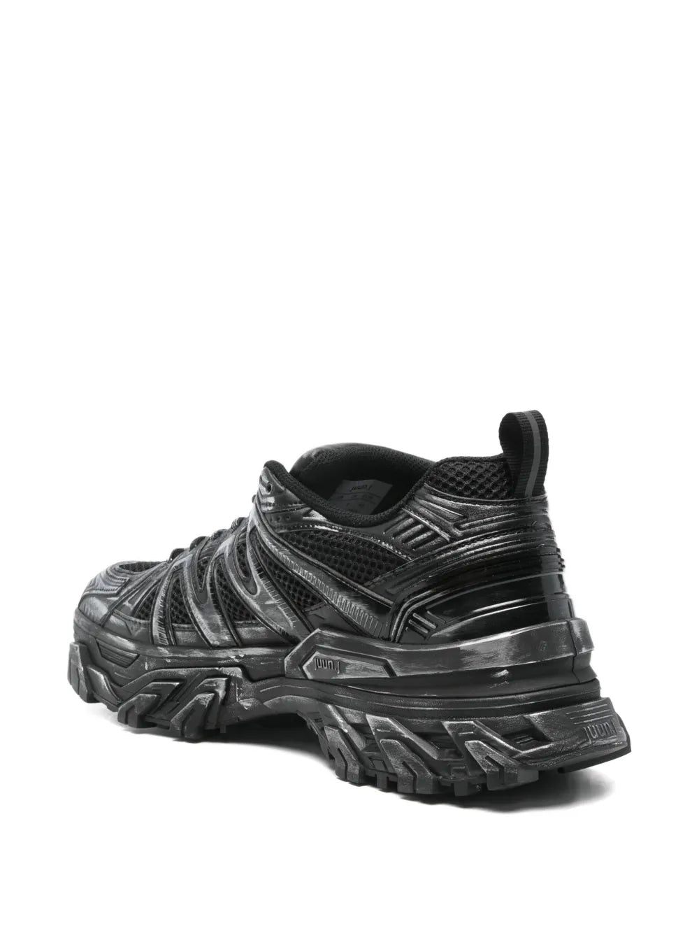 Syenthetic Leather Trainer Shoes Black