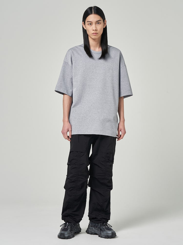 Semi Over Fit Graphic T Shirts Grey
