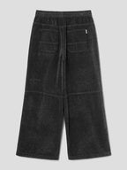 Denim Double Knee Pants Black