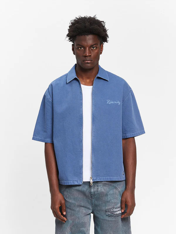 Lumevo Canvas Zipshirt  Blue