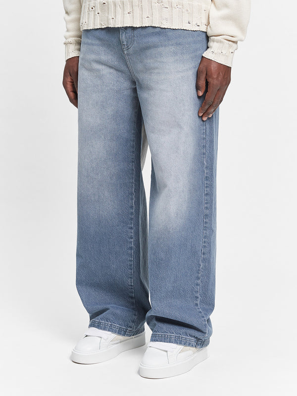Essential Baggy Denim  Stone Blue