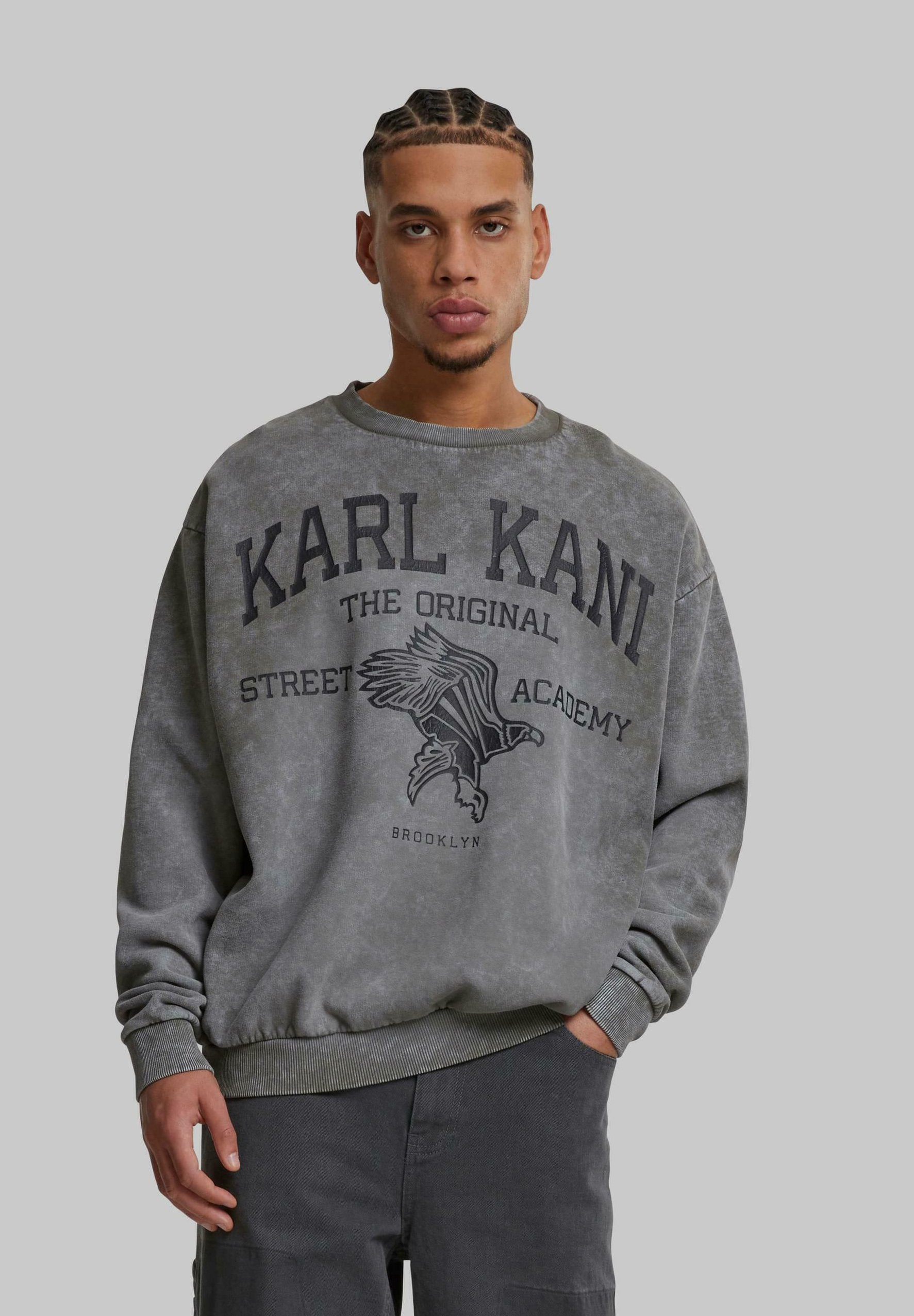 Kani Street Academy Washed Os Crew anthracite