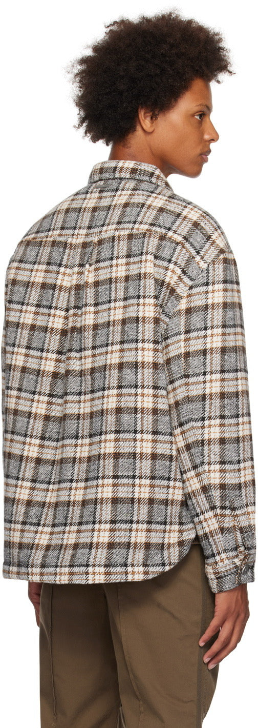 Interlace Quilted Shirt Tobaco Brown