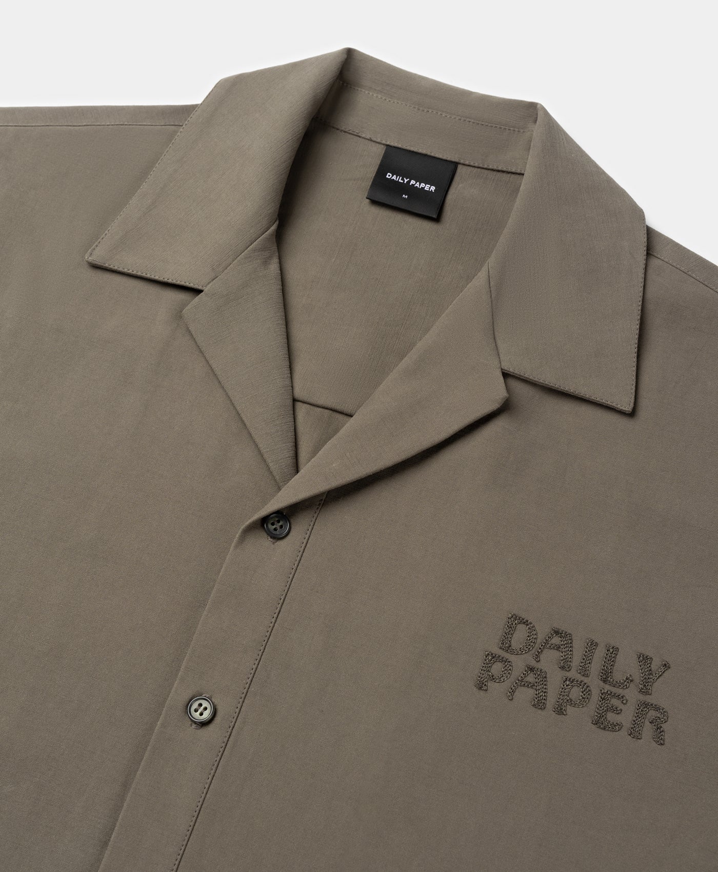 Chain Stitch Ss Shirt Army Green