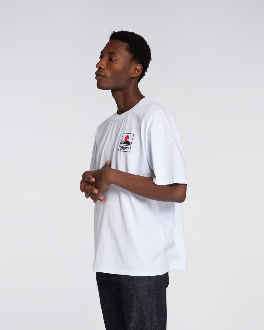 Sunset On Mt Fuji TS white garment washed