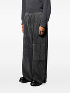 Denim Double Knee Pants Black