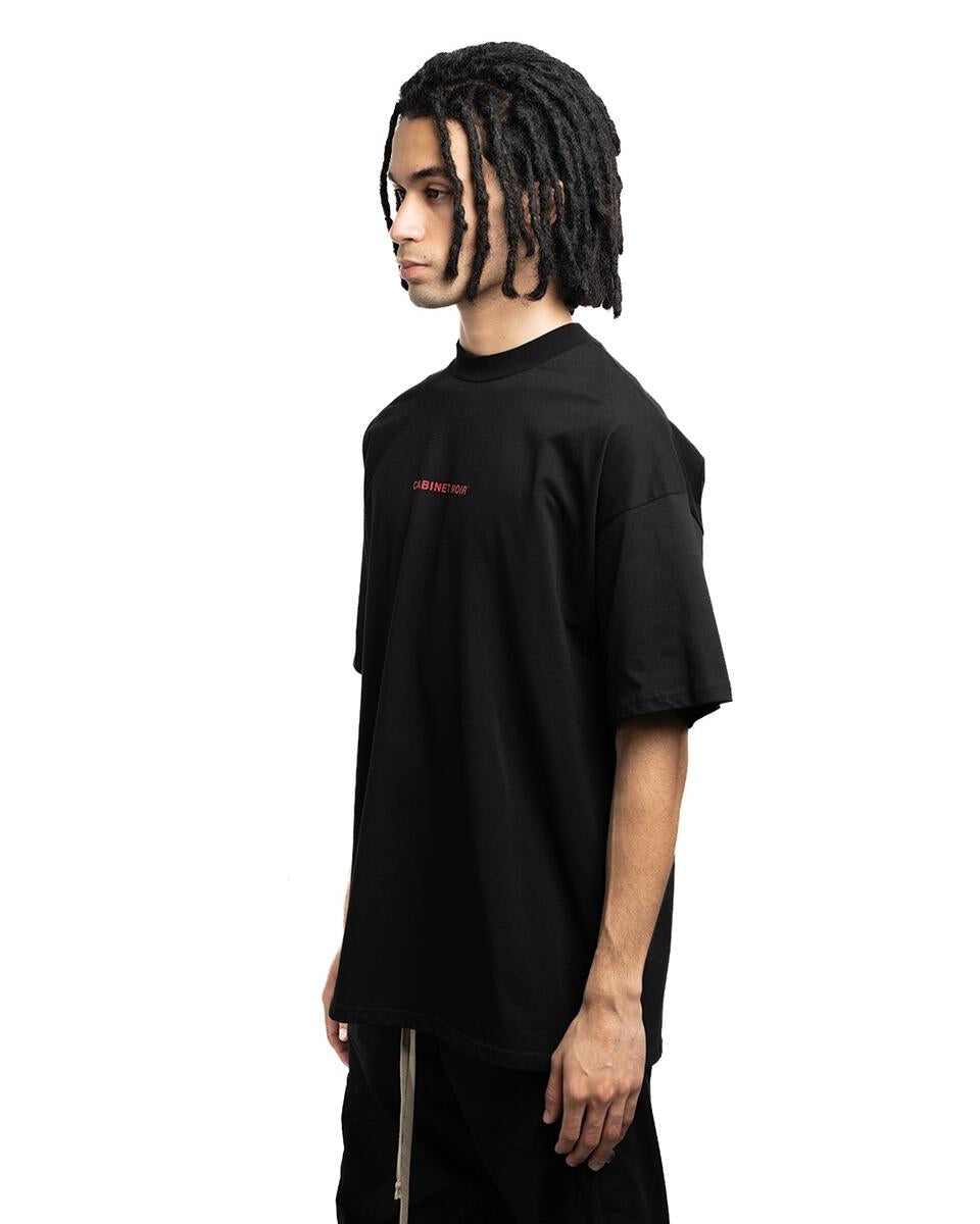 Cabinet Noir Brush Stroke Noir Tee Black