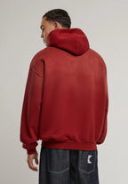 Retro Washed Os Hoodie red