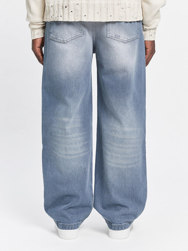 Essential Baggy Denim  Stone Blue