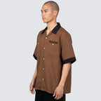 Daisy Bowling Button Down Brown