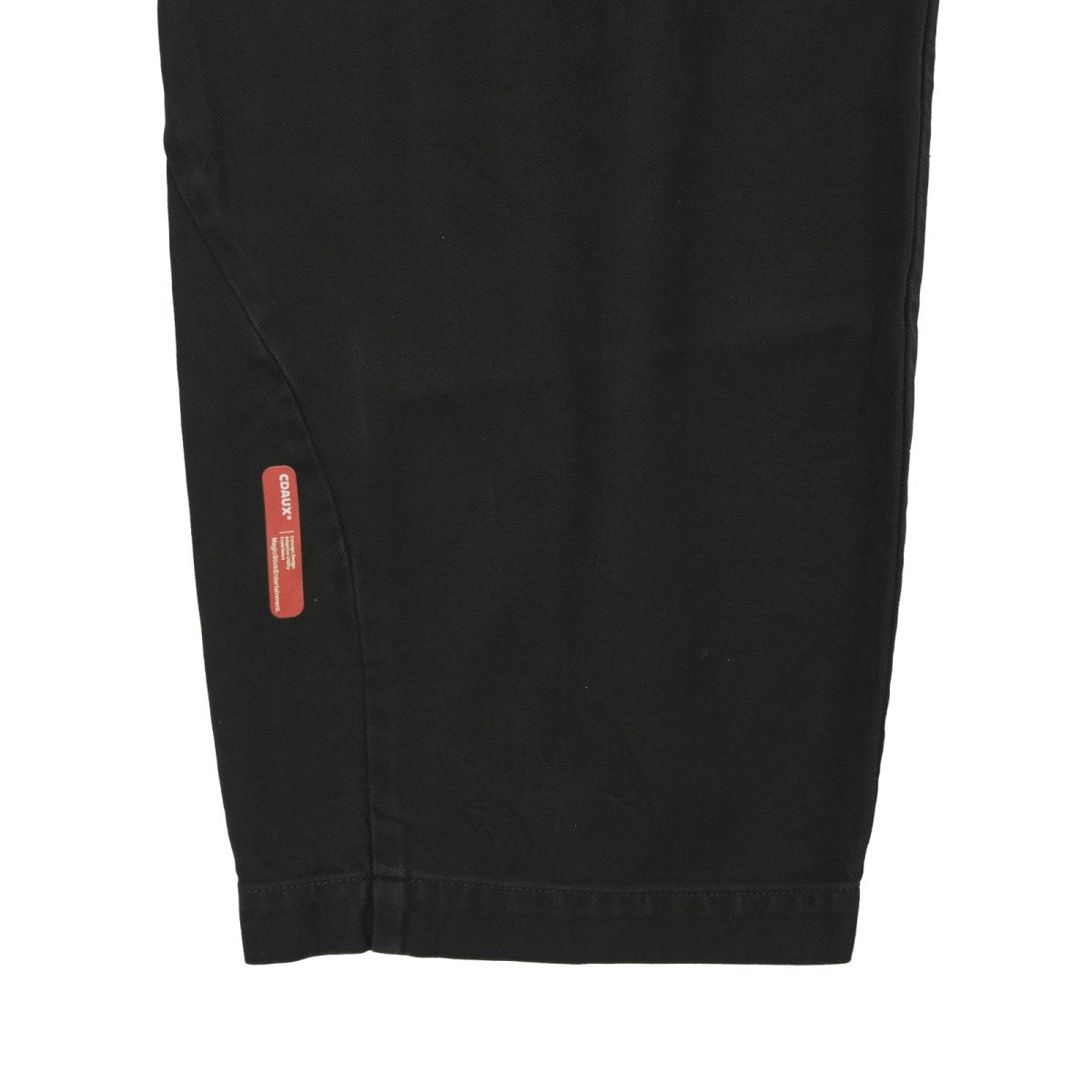 Barrel Leg Trousers Solid Black
