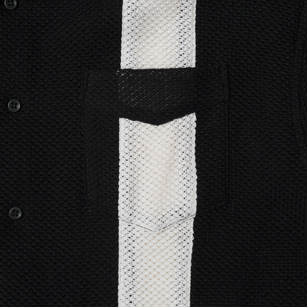 Mafia Series Summer Mesh Shirt Black X White