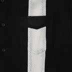 Mafia Series Summer Mesh Shirt Black X White