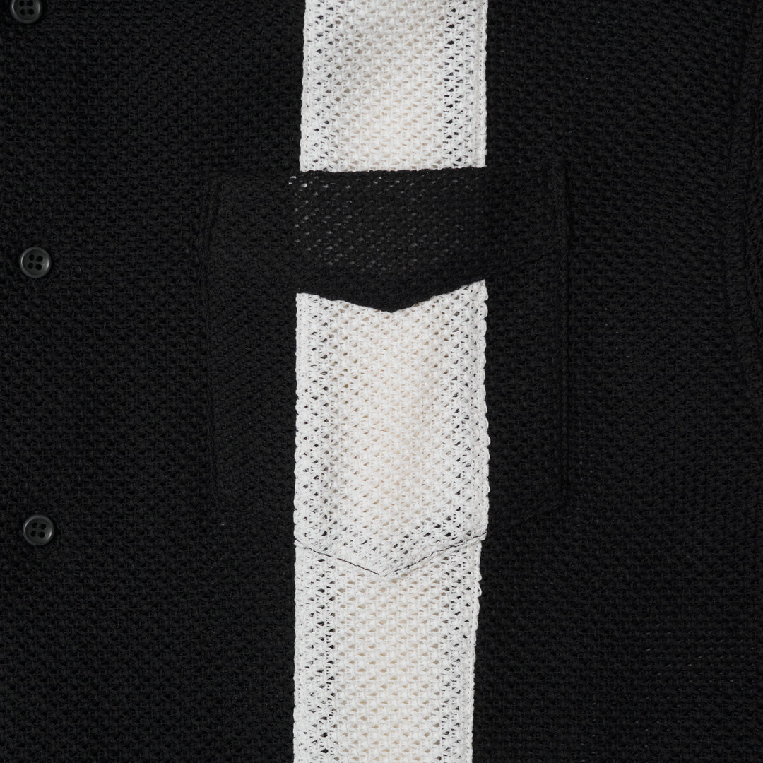 Mafia Series Summer Mesh Shirt Black X White