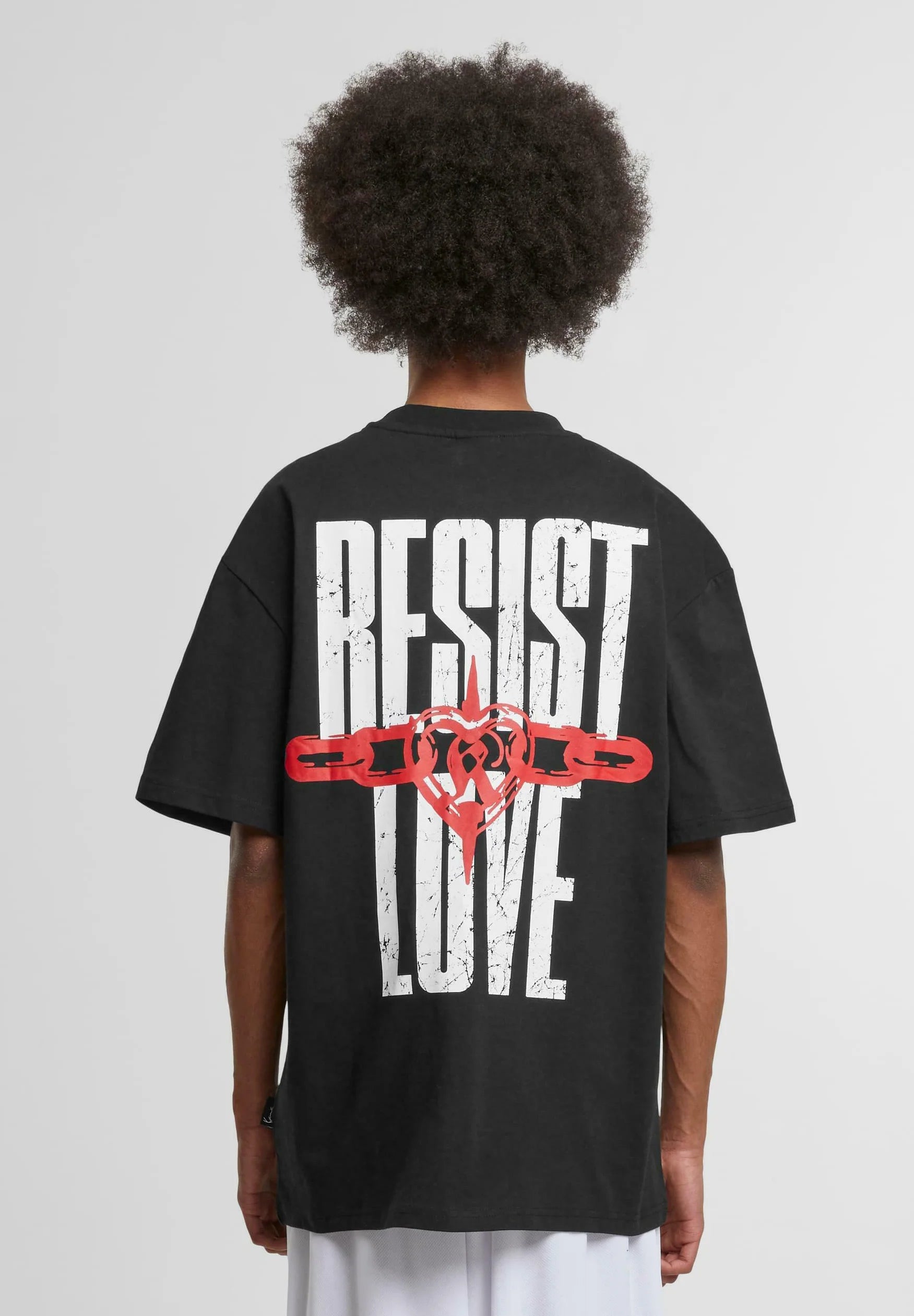 Woven Signature Resist Love Tee Black