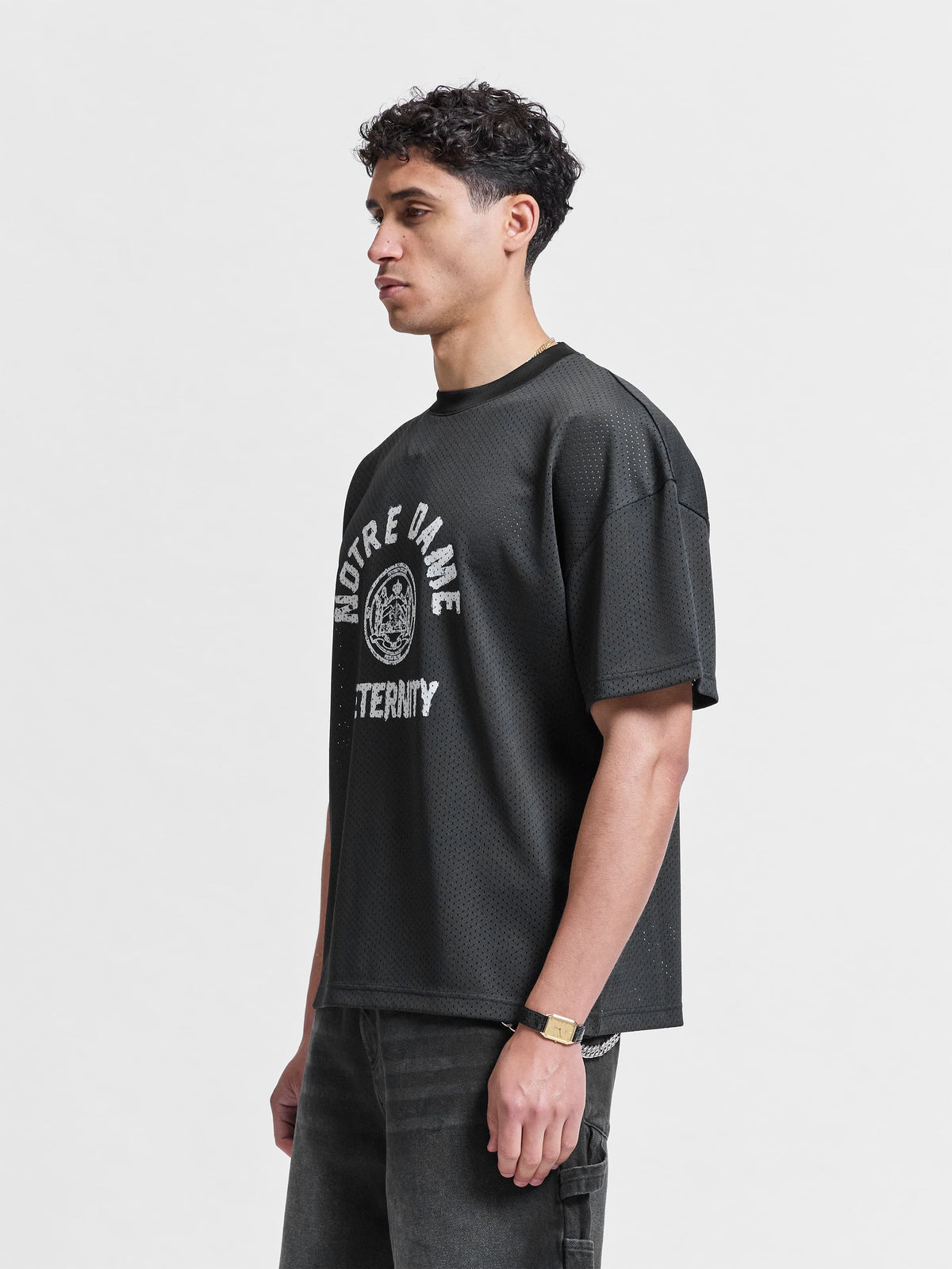 Notre Dame Mesh Tshirt Black