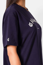 Gallery Lace Applique Tee 34811 Navy