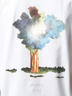 Kim Keever Flower Graphic Loose Short Sleeve White