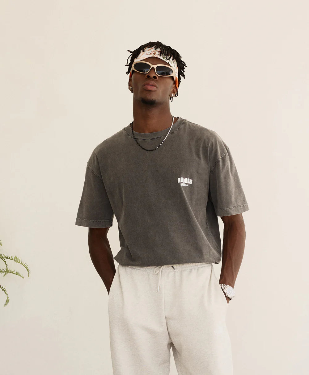 Mapa T Shirt Middle East Vintage Grey