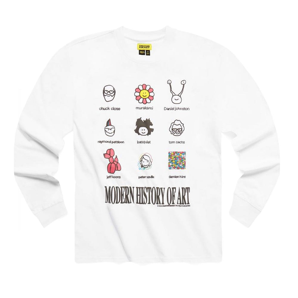 Modern Art LS Tee White