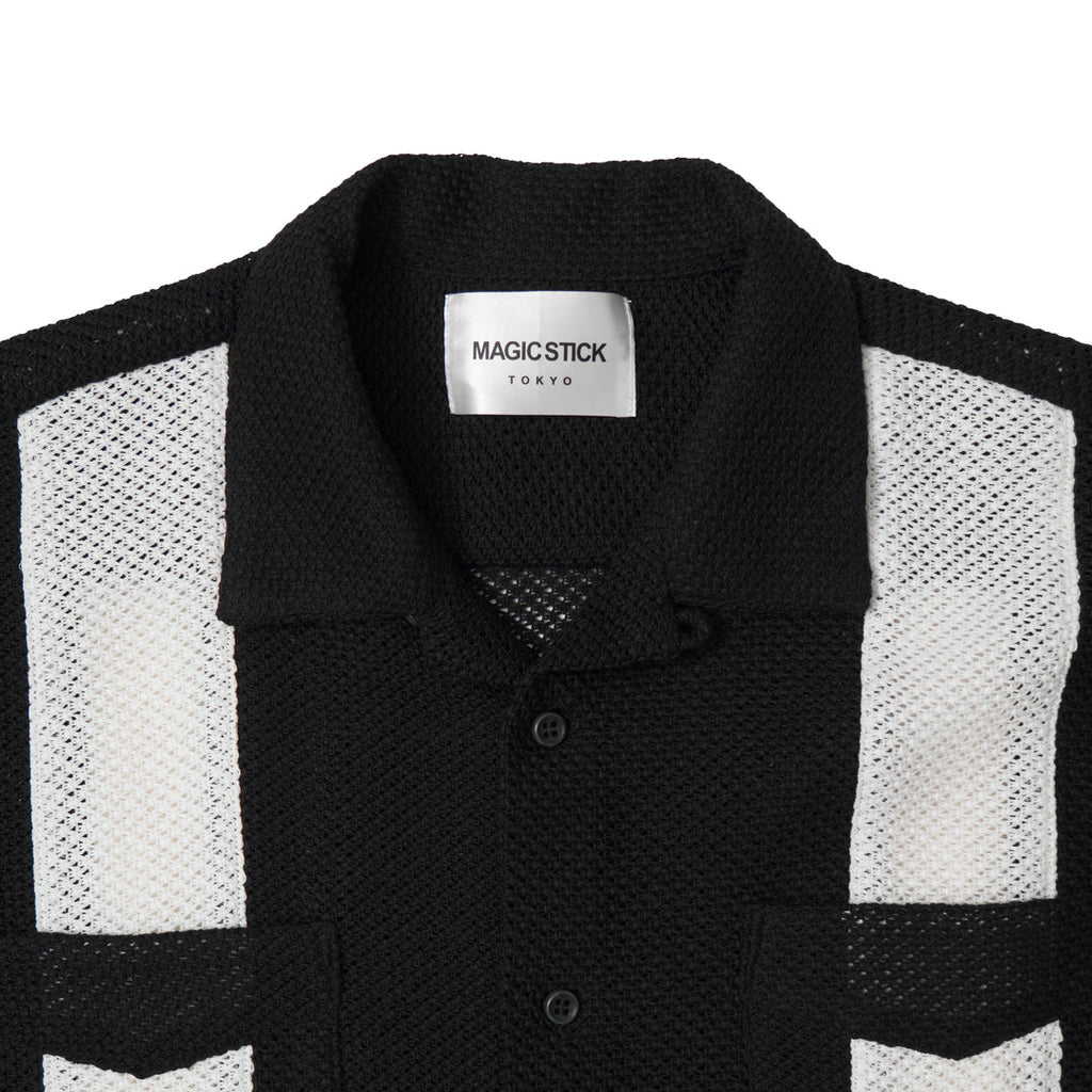 Mafia Series Summer Mesh Shirt Black X White