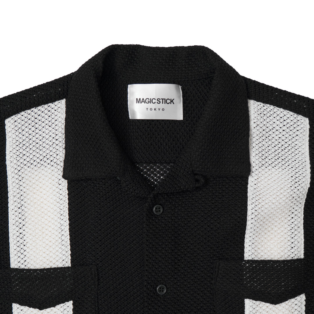 Mafia Series Summer Mesh Shirt Black X White