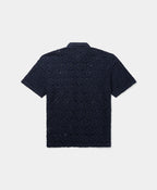 Lace Shield Ss Shirt Martime Blue