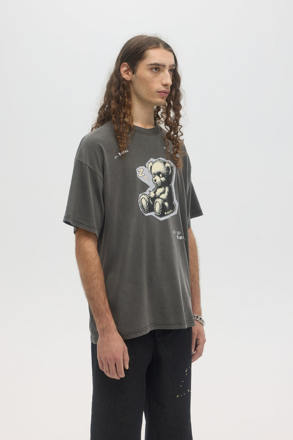 Zzz Bear Tshirt Old Black