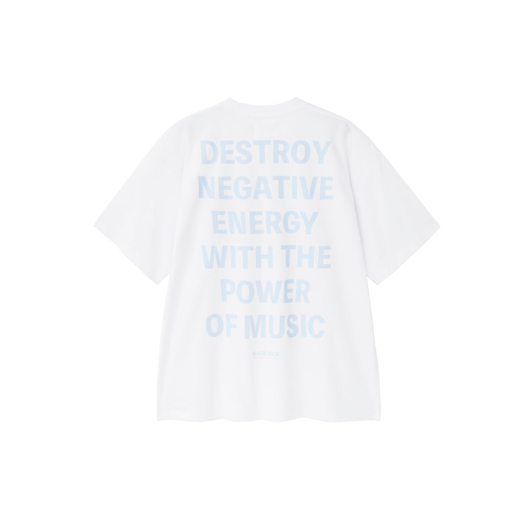 Destroy Negative Energy Tee White