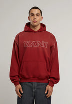 Retro Washed Os Hoodie red