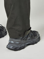 Low Crotch Nylon Pants Khaki