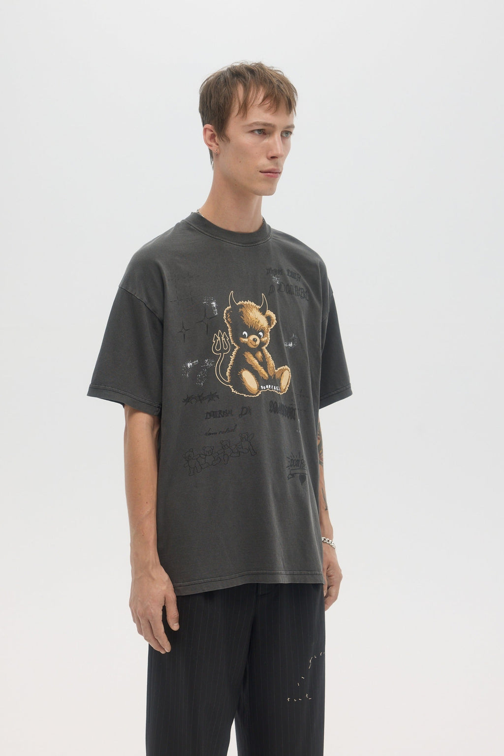 Lil Dev Tshirt Faded Black