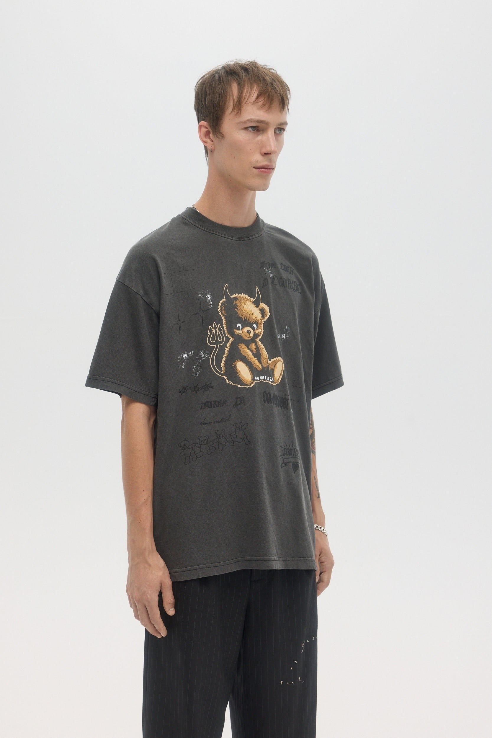 Lil Dev Tshirt Faded Black