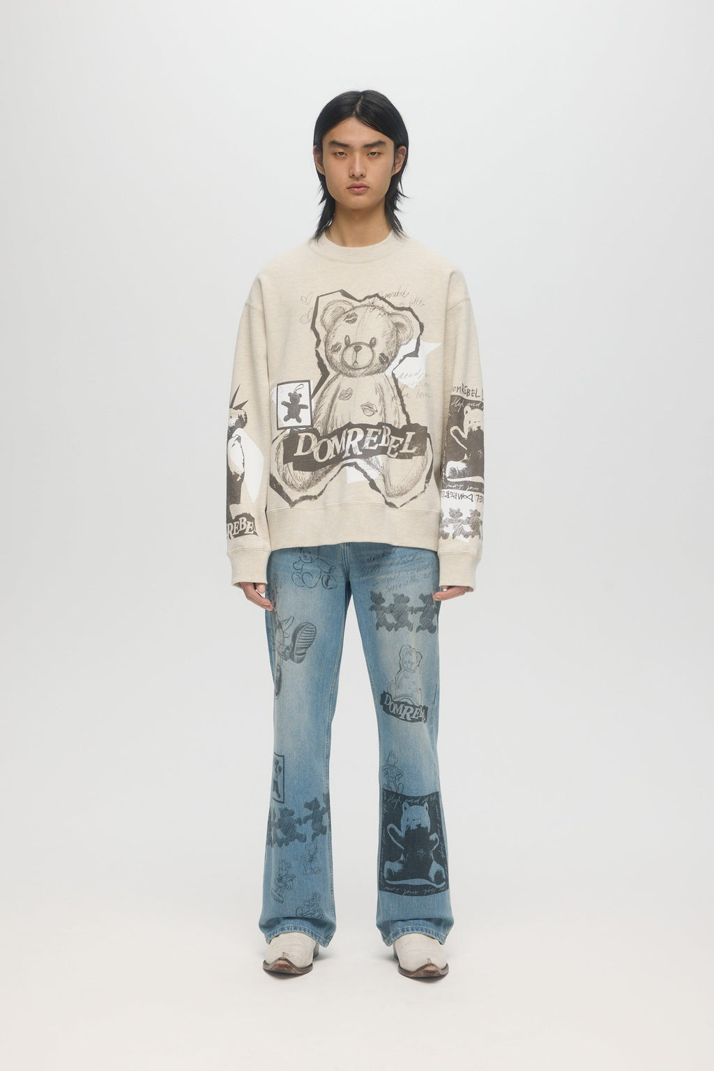 High Low Sweatshirt Greige