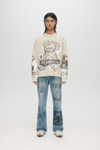 High Low Sweatshirt Greige