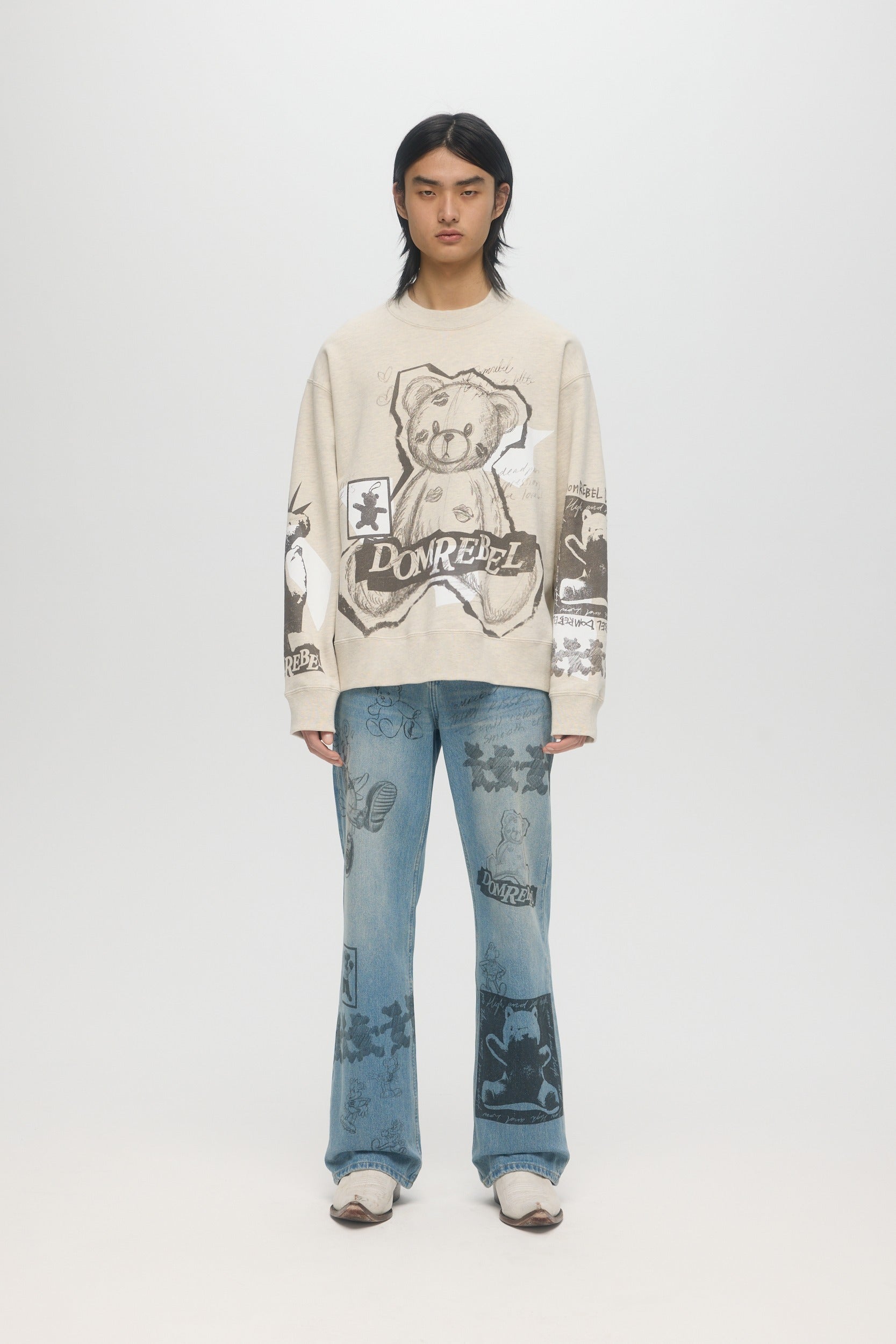 High Low Sweatshirt Greige