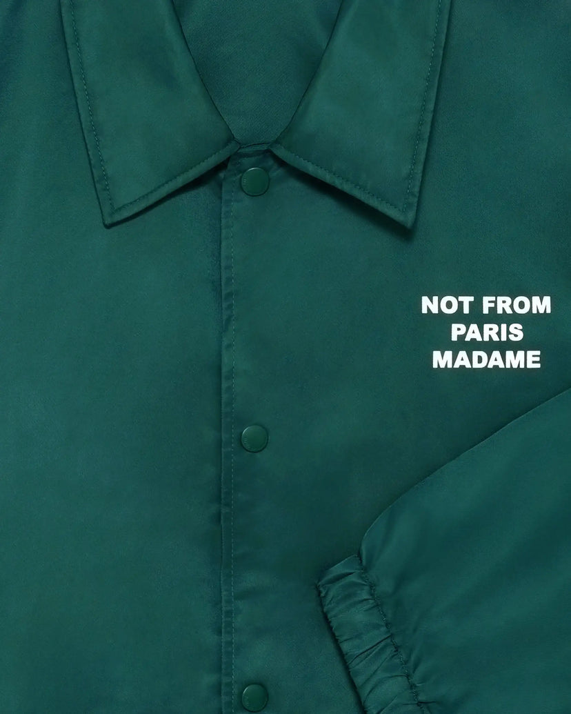 La Veste Slogan Dark Green