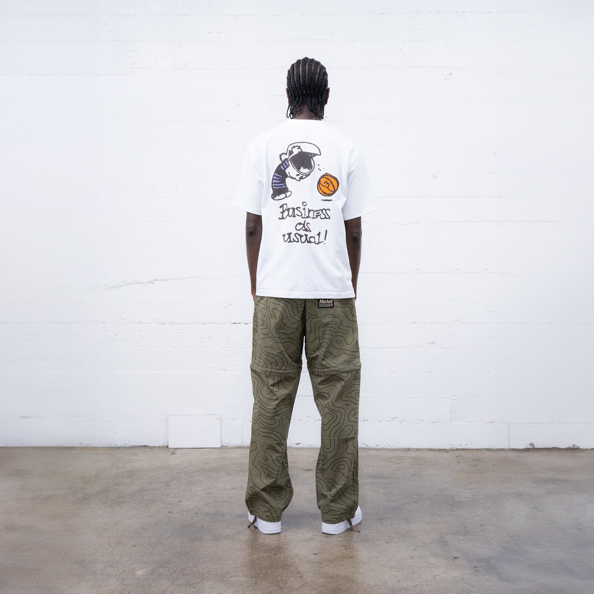 Business As Usual T Shirt white