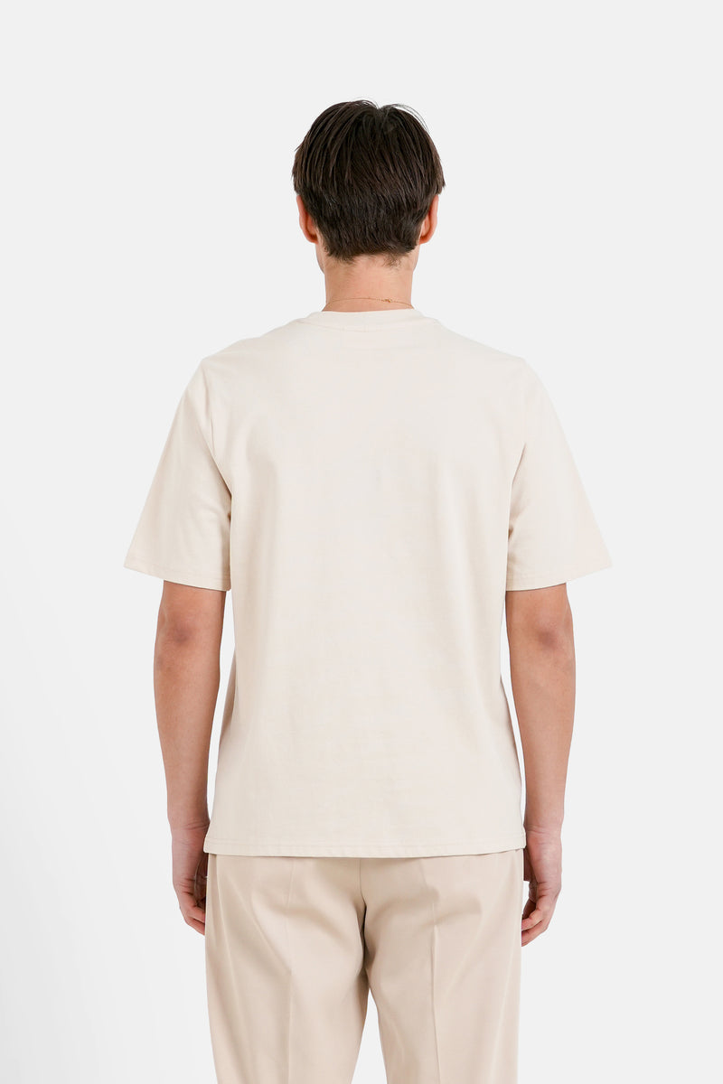 T Shirt Heart Patch 25483 Beig