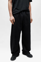 Curved Jersey Pants Black