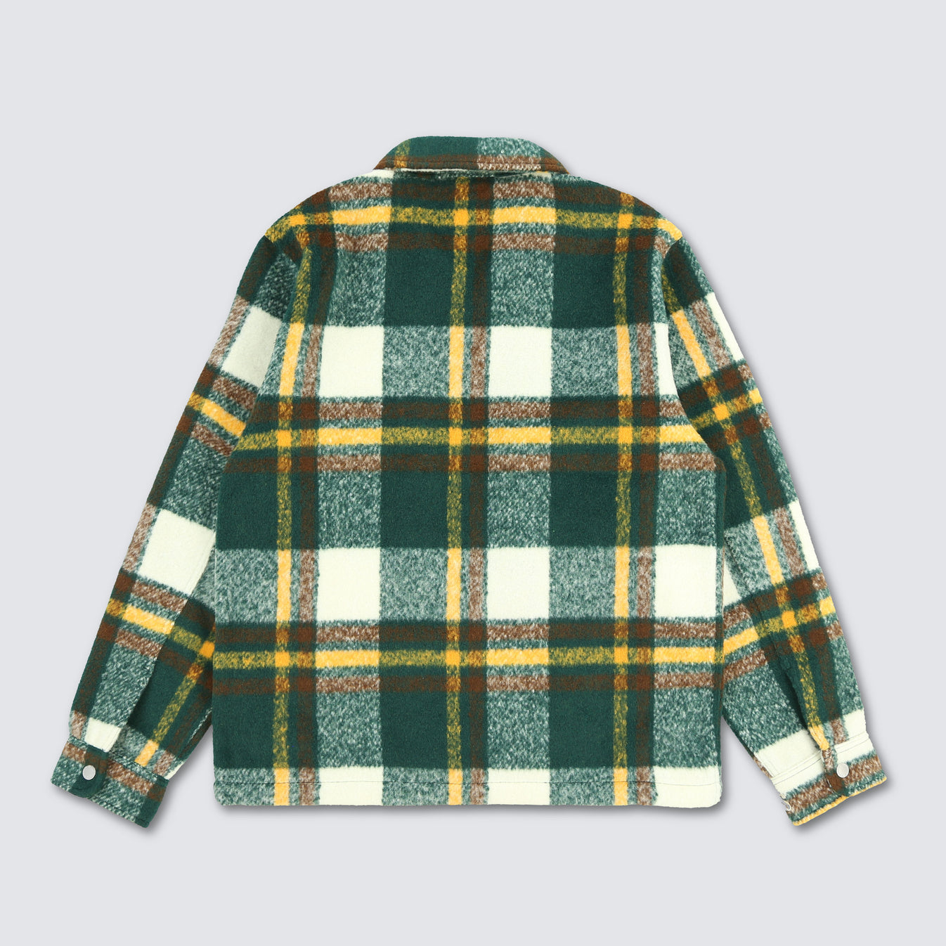 FOLKLORE PLAID WORK JACKET GREEN