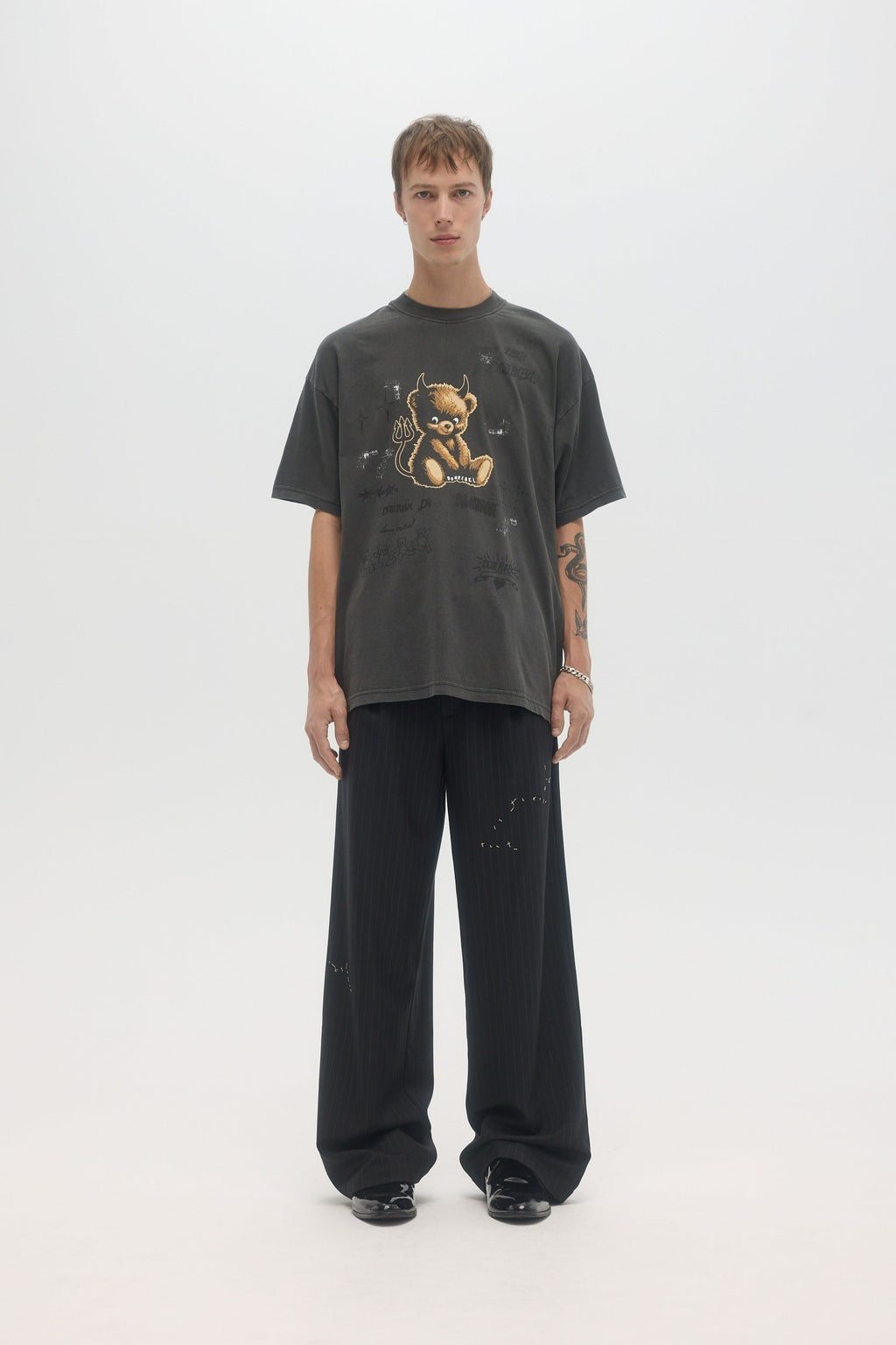 Lil Dev Tshirt Faded Black