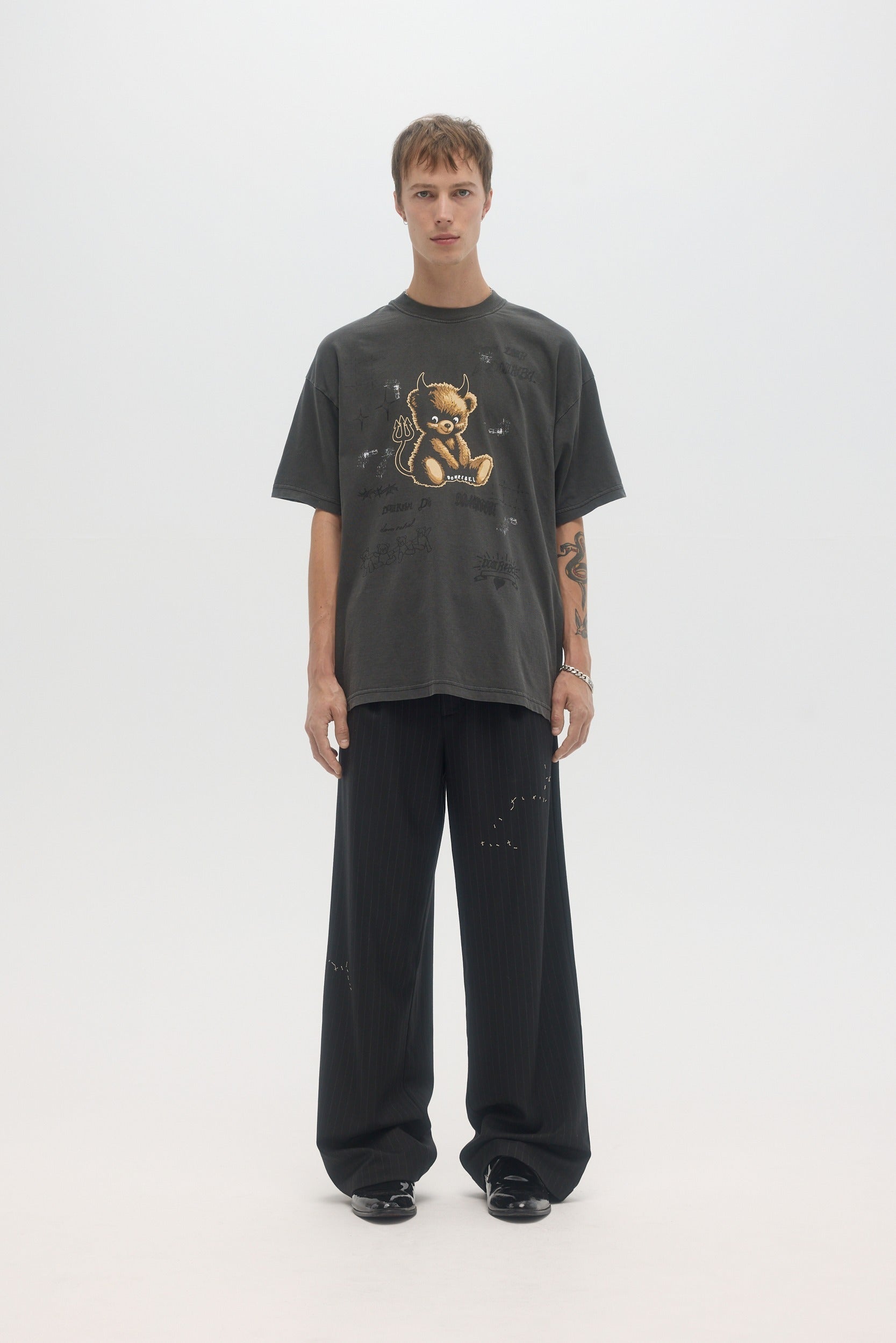 Lil Dev Tshirt Faded Black